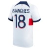 Original Fußballtrikot Paris Saint-Germain R.Sanches 18 Auswärtstrikot 2023-24 Für Herren